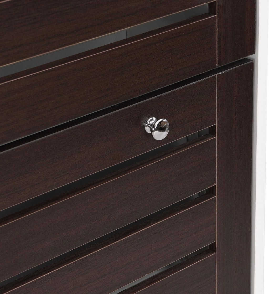 Slim Shoe Cabinet with 3 Flip Drawers C109