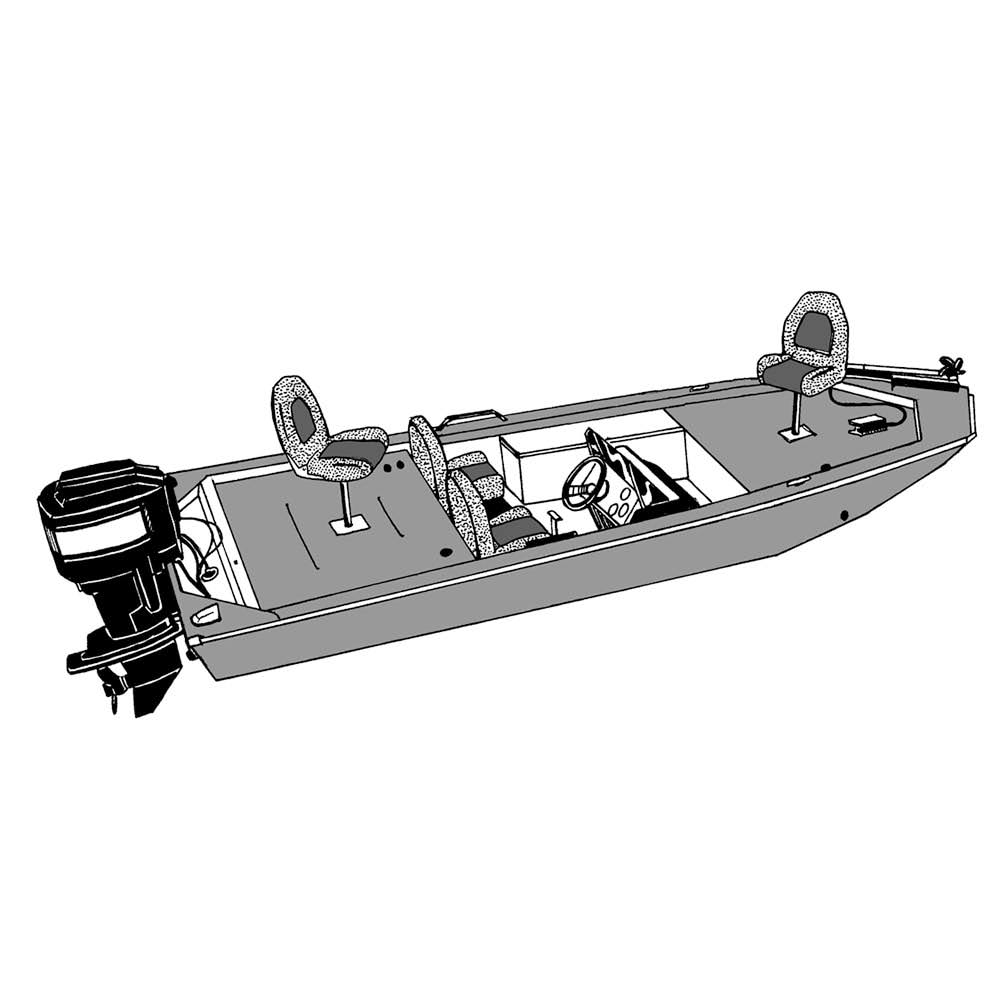 Grey Extra Wide Boat Cover for Jon Style Bass Boats L6044