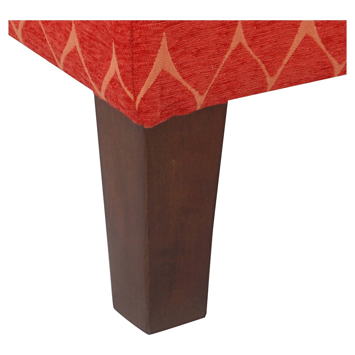 Orange Textured Storage Bench L18171