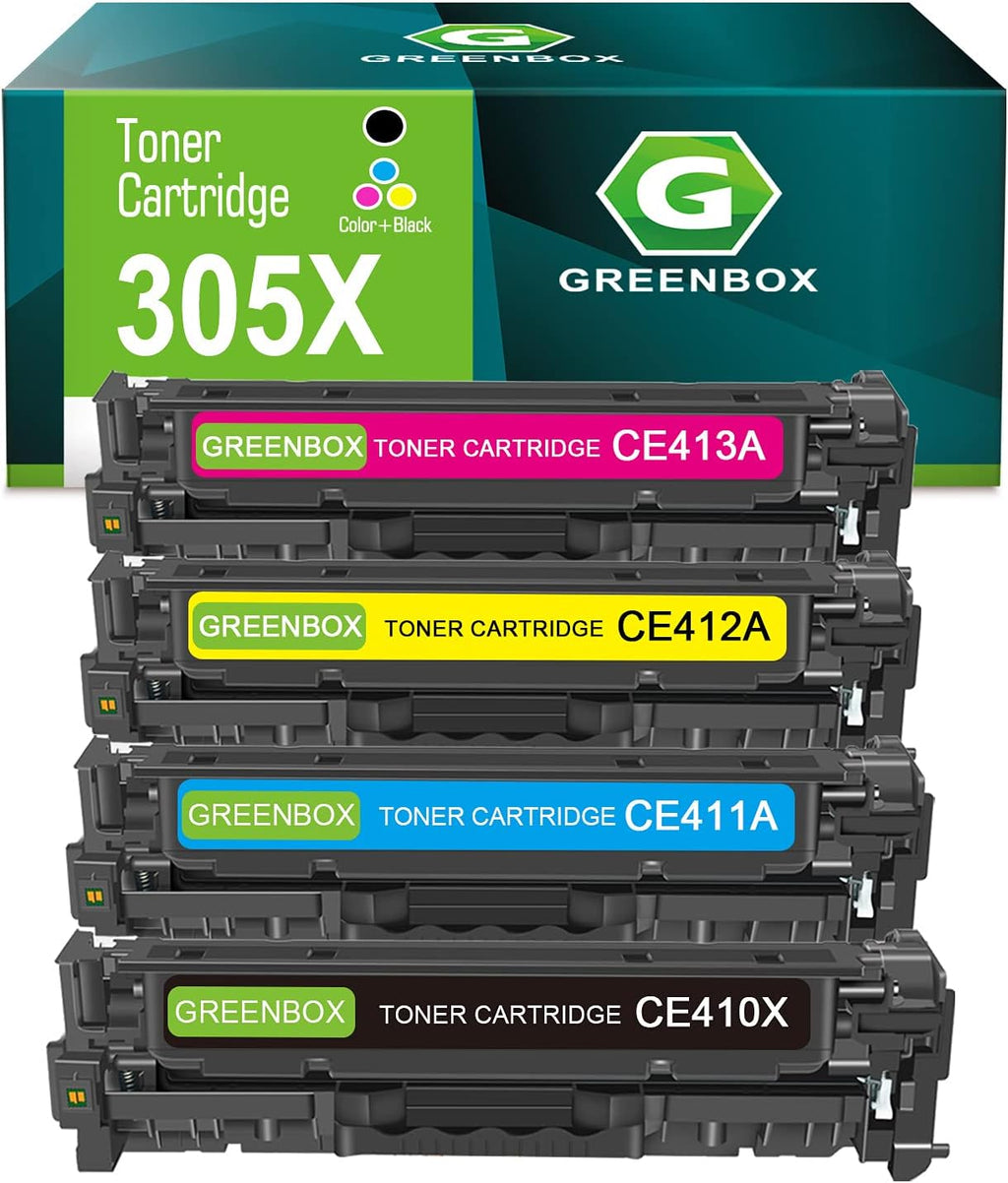Compatible Toner Cartridge for HP 305X 305A Printer (1 Black, 1 Cyan, 1 Magenta, 1 Yellow) X2830