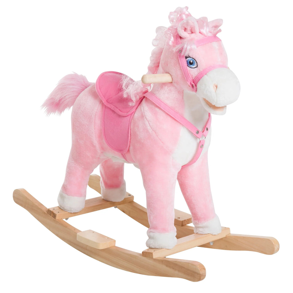Plush Kids Ride On Rocking Horse Toy E348994