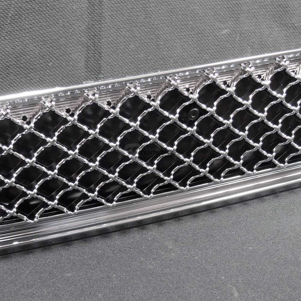 Chrome Mesh Front Lower Bumper Grille Pack of 2 Y16578