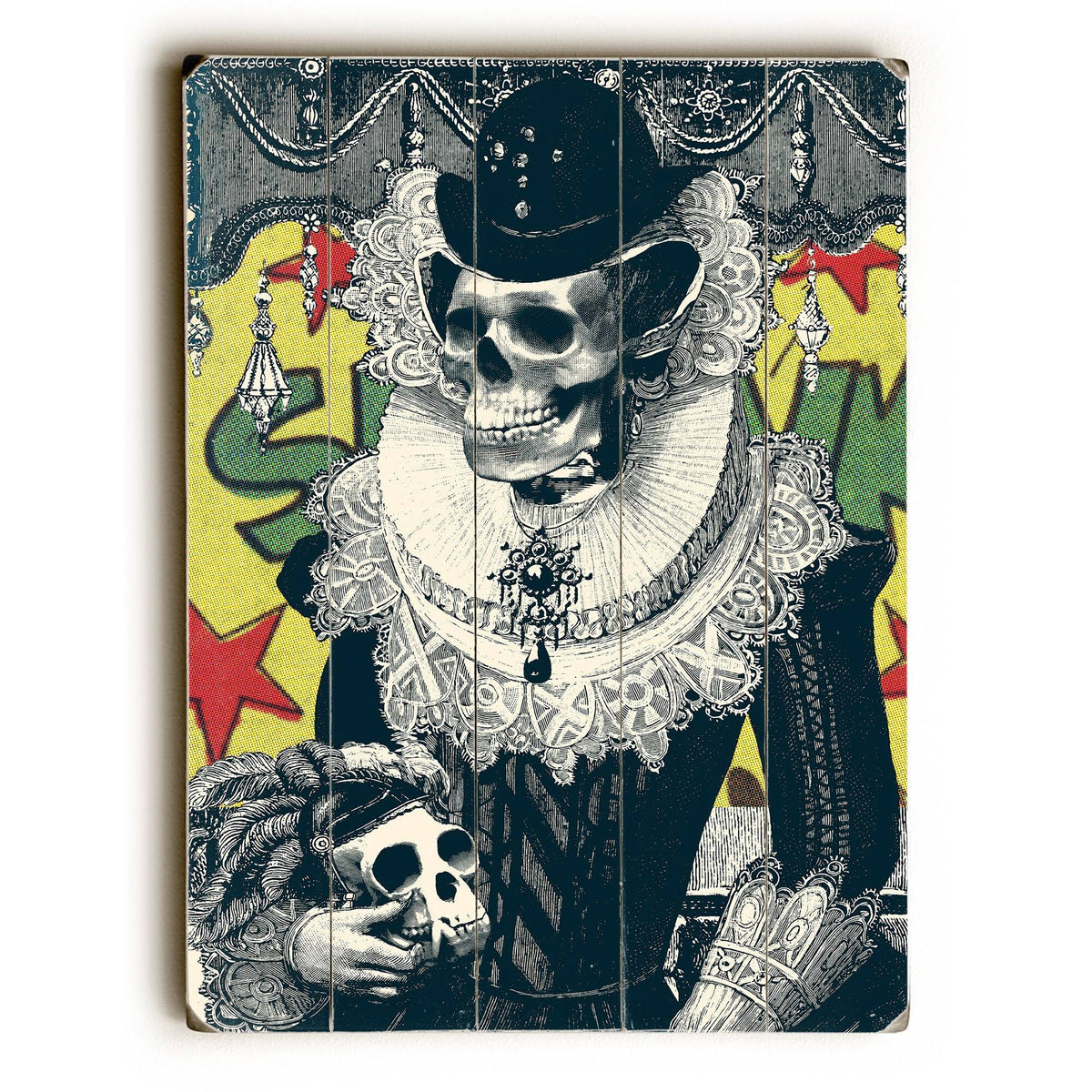 Lady Planked Wood Wall Decor Y5880