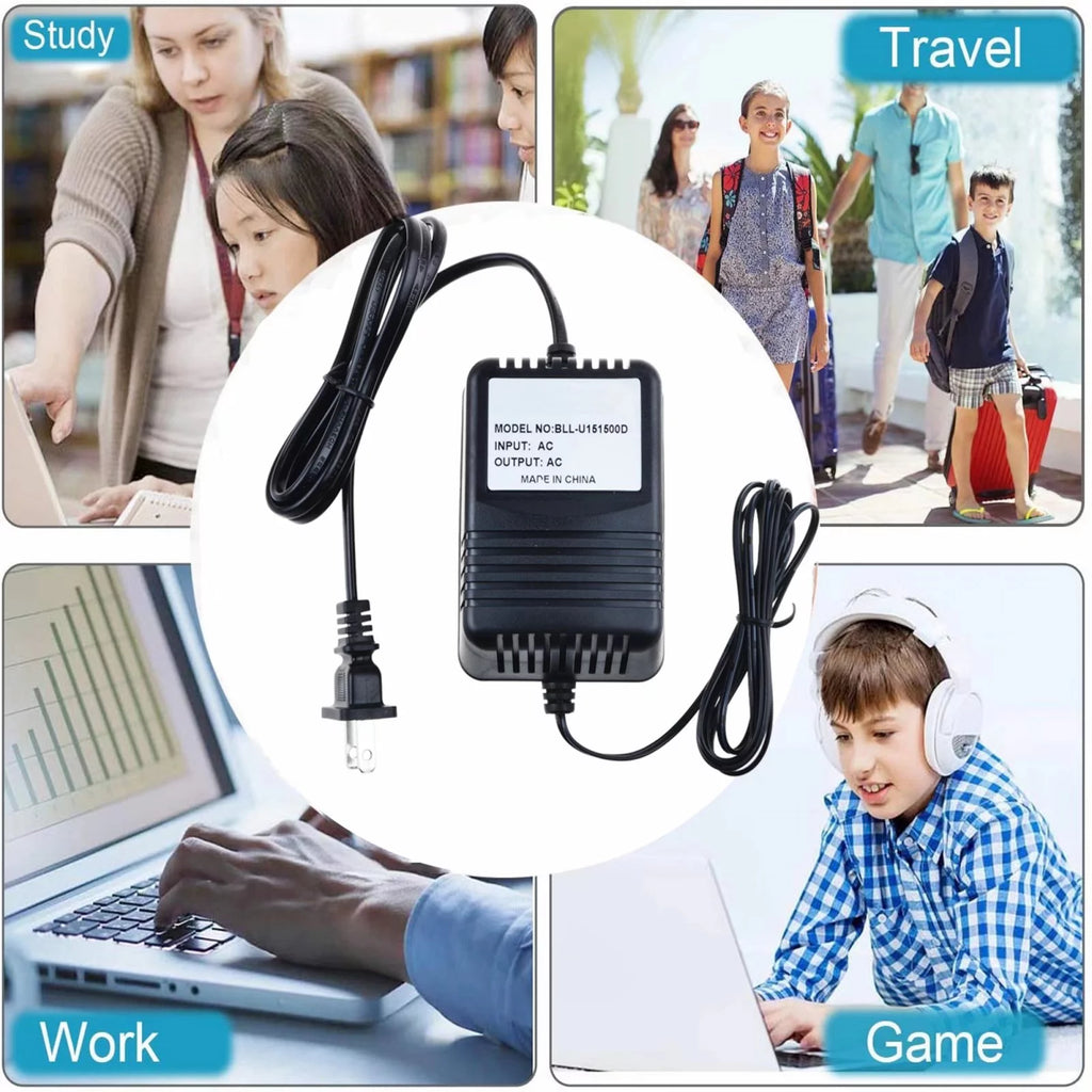 12V AC to AC Adapter Power Supply Cord Charger Y1975