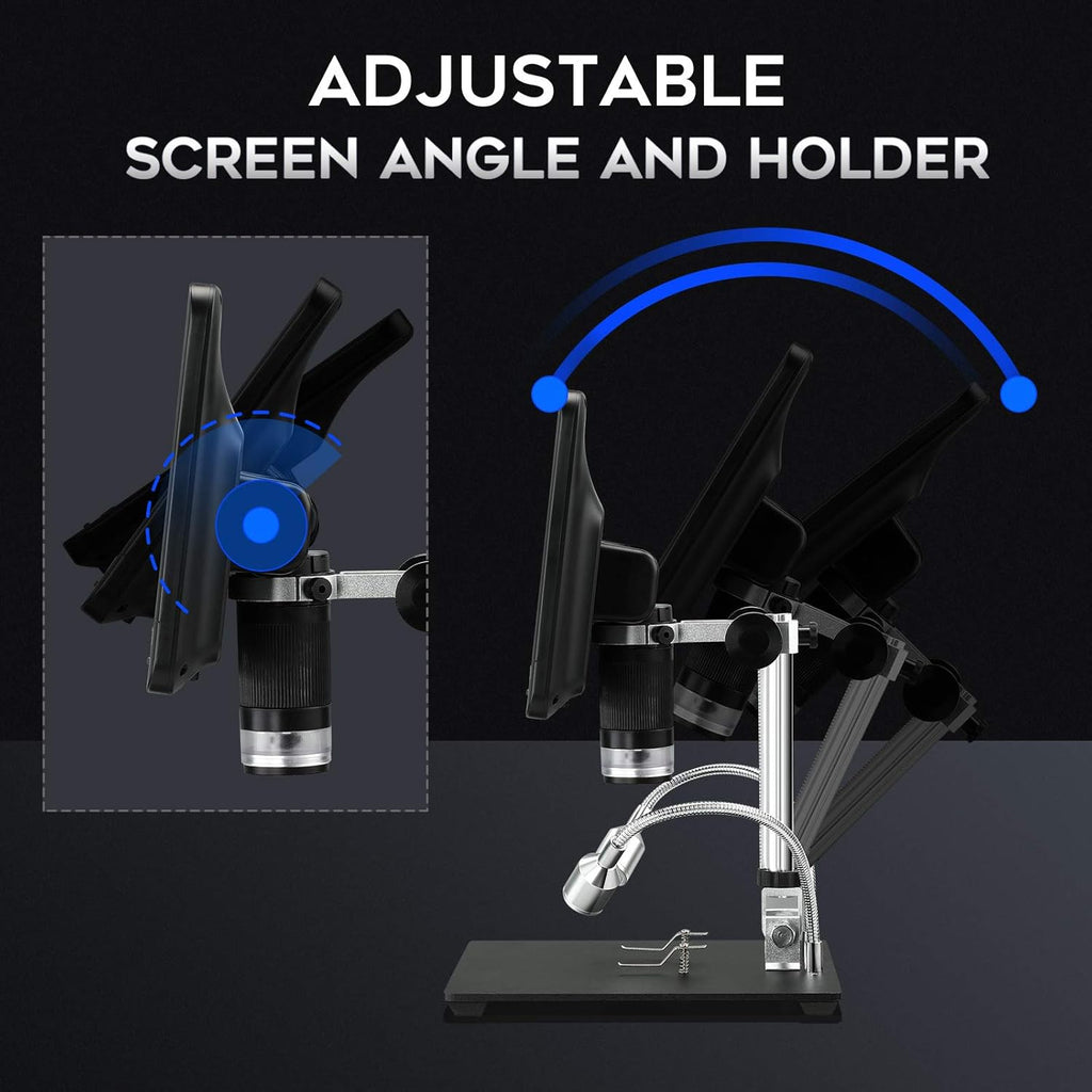 8.5'' Digital Microscope 50X-1300X with 12MP Camera J129