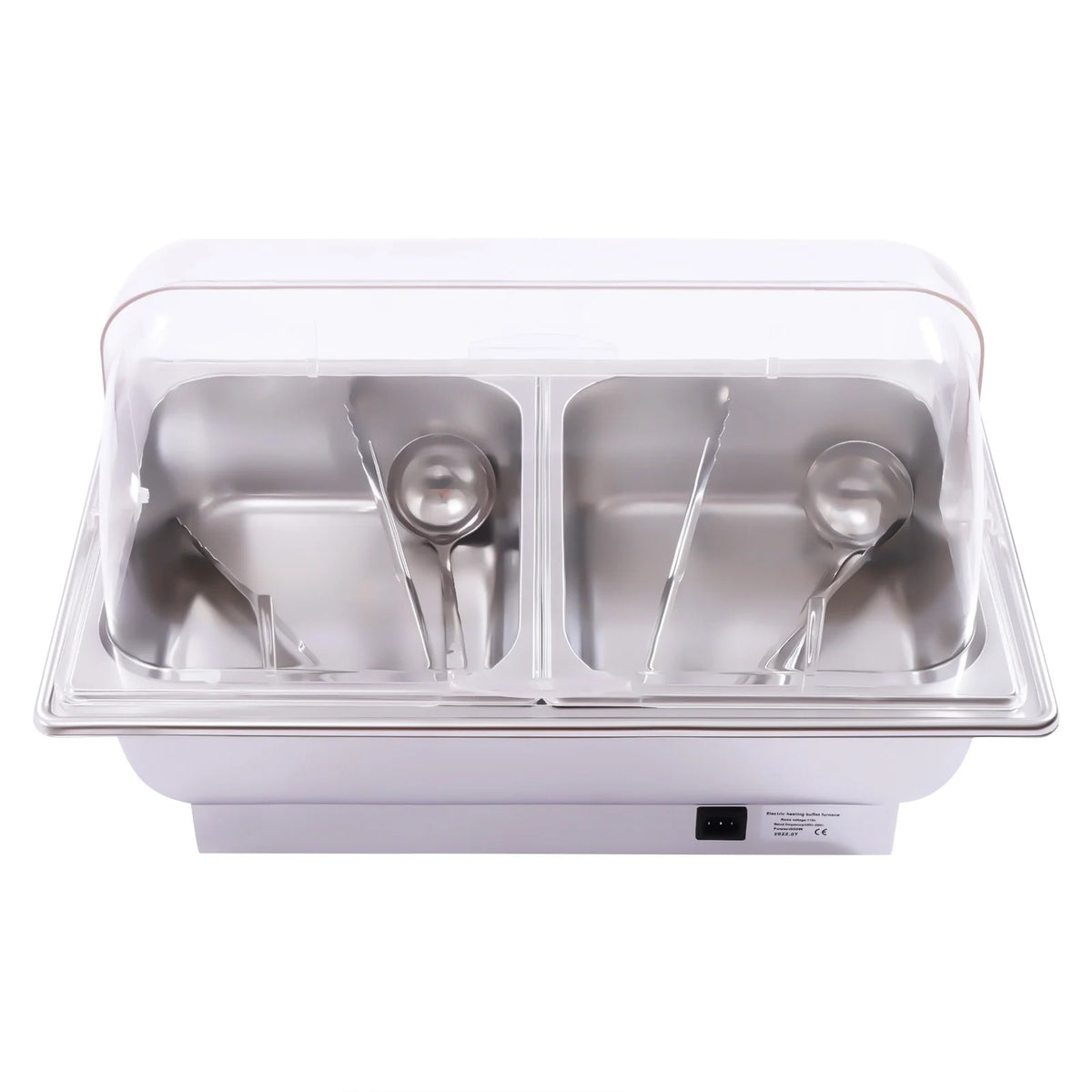 110V Stainless Steel Chafing Dish Buffet Set 2 Food Pot Y937