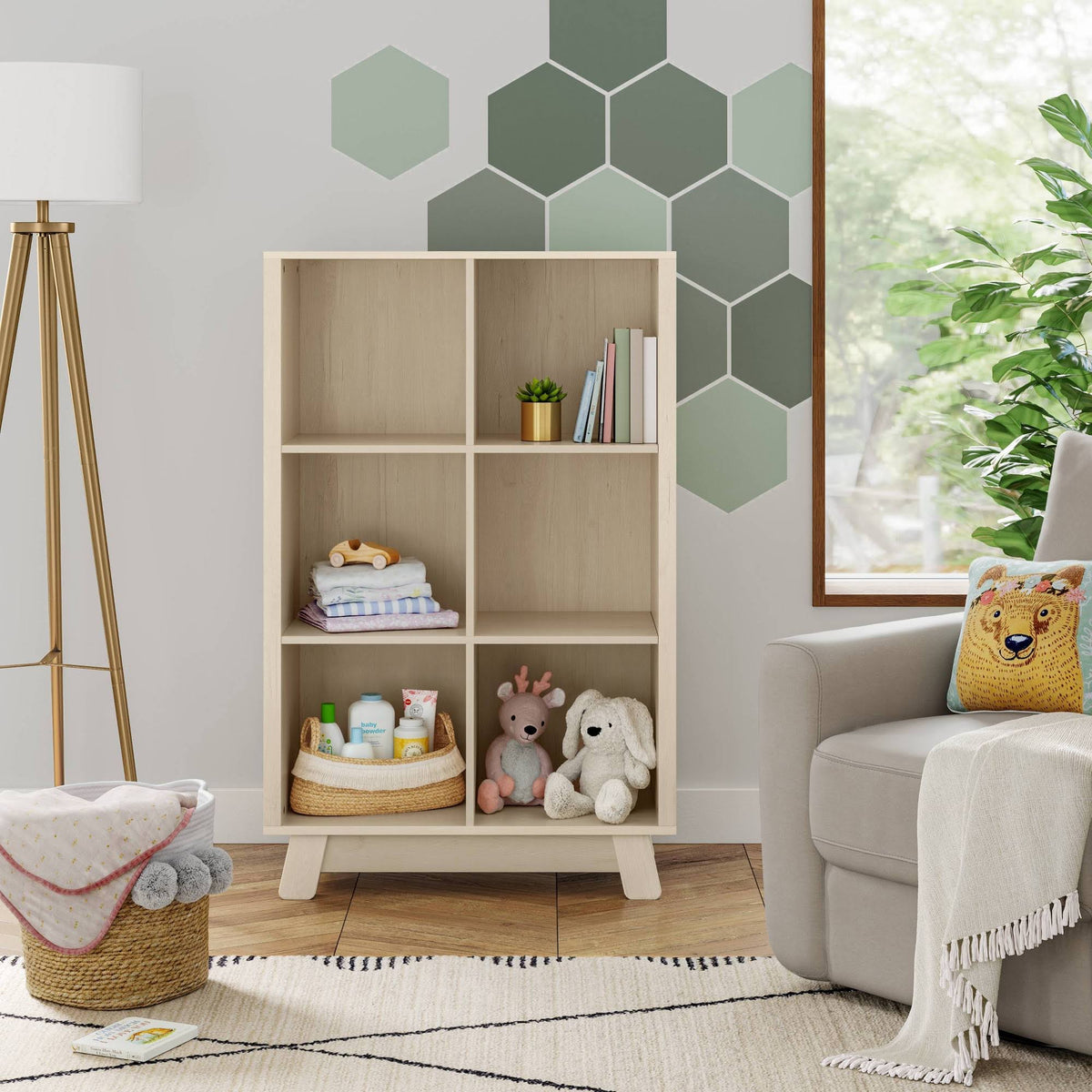 Washed Natural Bookcase A4942