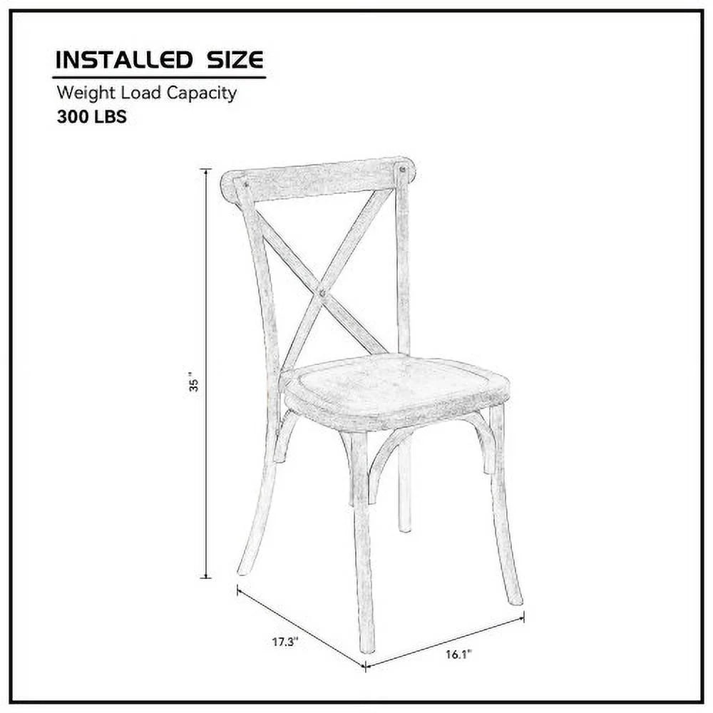 Resin Dining Side Chair Set of 4 K67662