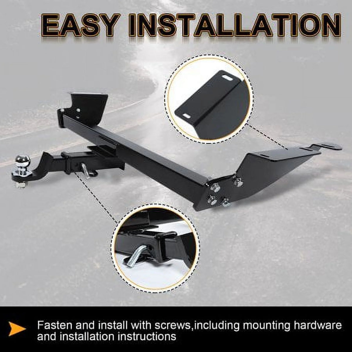 2" Class 3 Trailer Tow Hitch Receiver Steel Powder Coated S49821