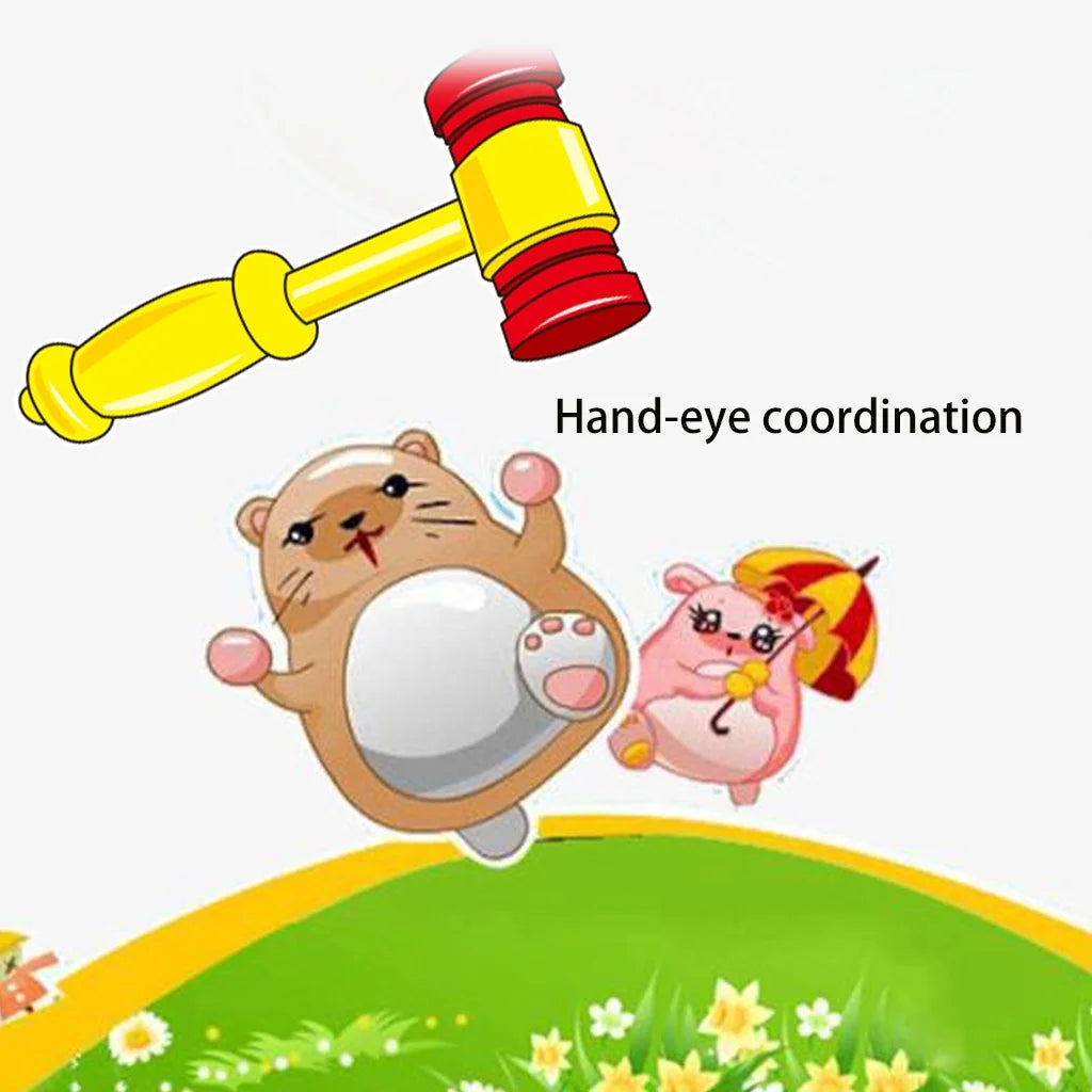 Electronic Arcade Whack A Mole Game Toy with Hammer C8927