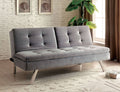 Gray Split-Back Futon Sofa B177711