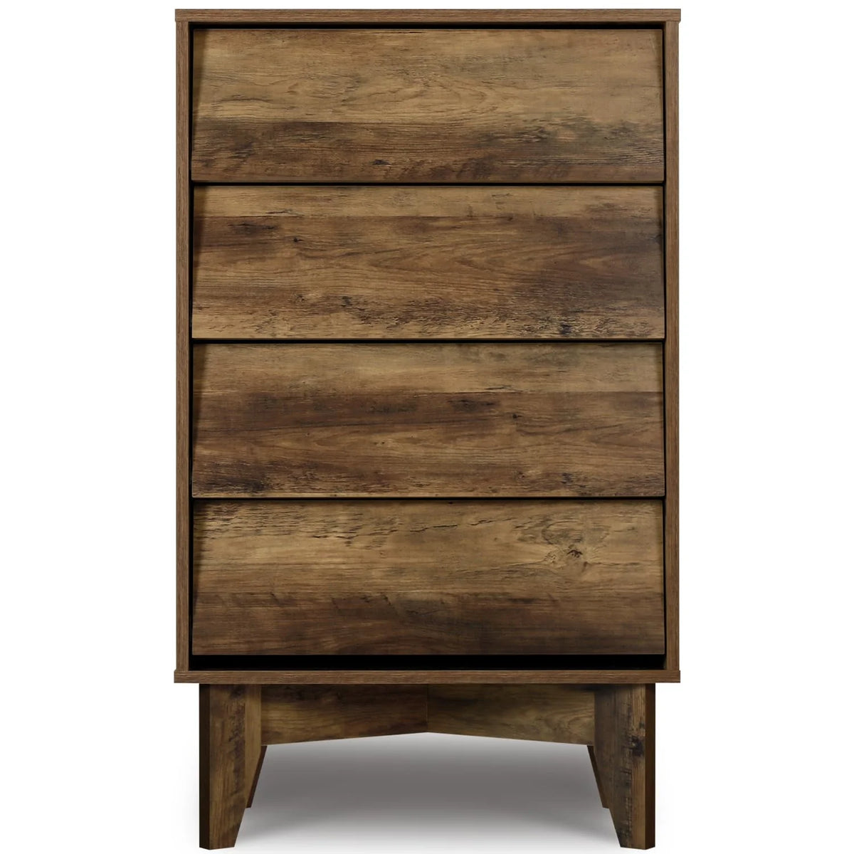 Walnut 4 Drawer Wood Dresser U55103