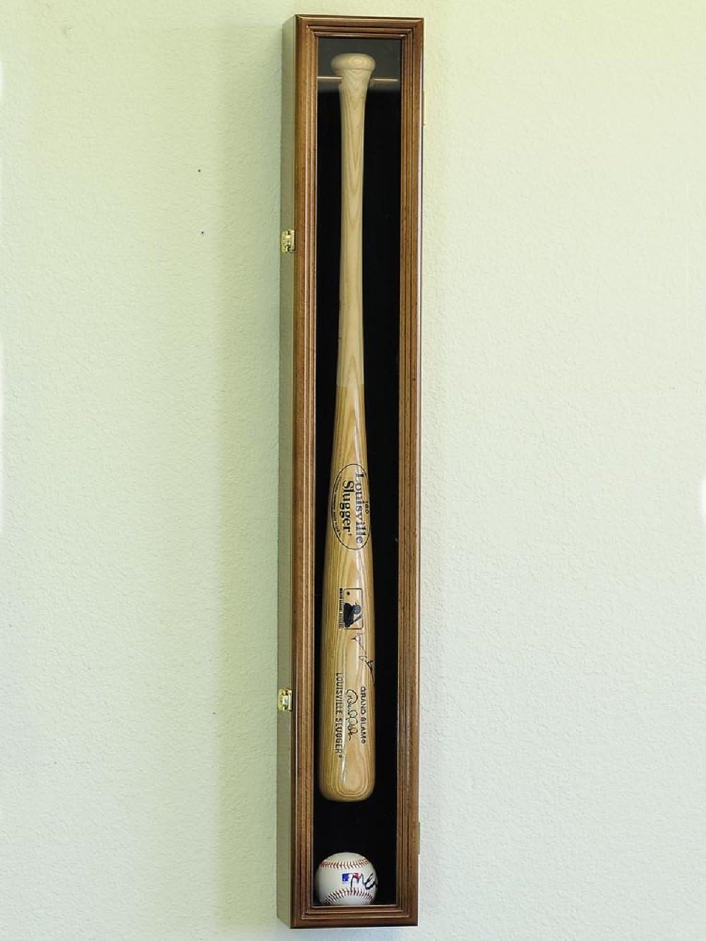 Lockable Baseball Bat Display Case Rack Cabinet Holder B154
