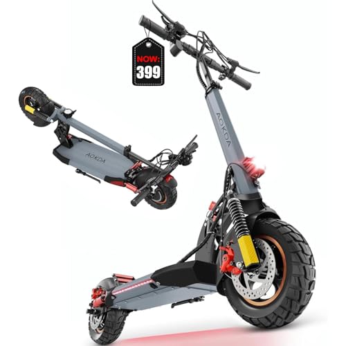 800W 28 MPH 10" Off Road Tires Folding Electric Scooter Q304