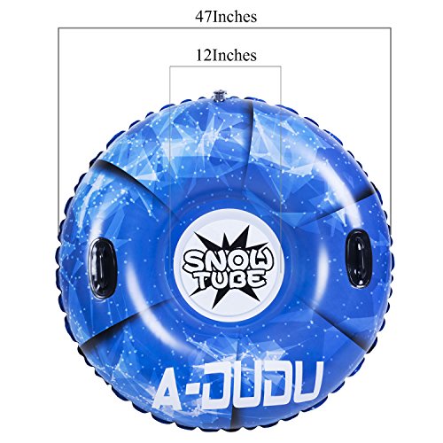 47 Inch Inflatable Snow Sled with Carrying Bag H6151