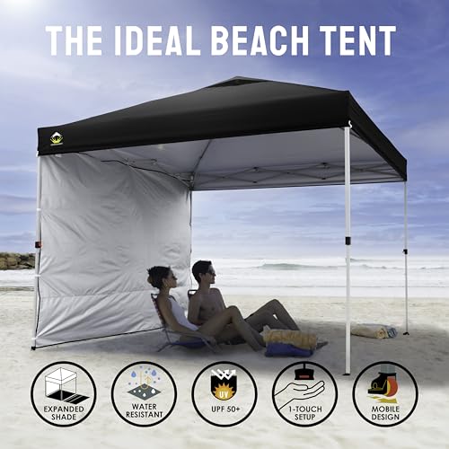10x10 Pop Up Canopy with 1 Side Wall White I488