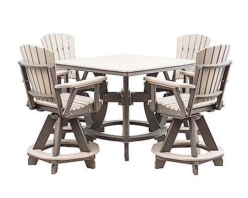 4 Person Poly Adirondack Counter Height Table Set P13234