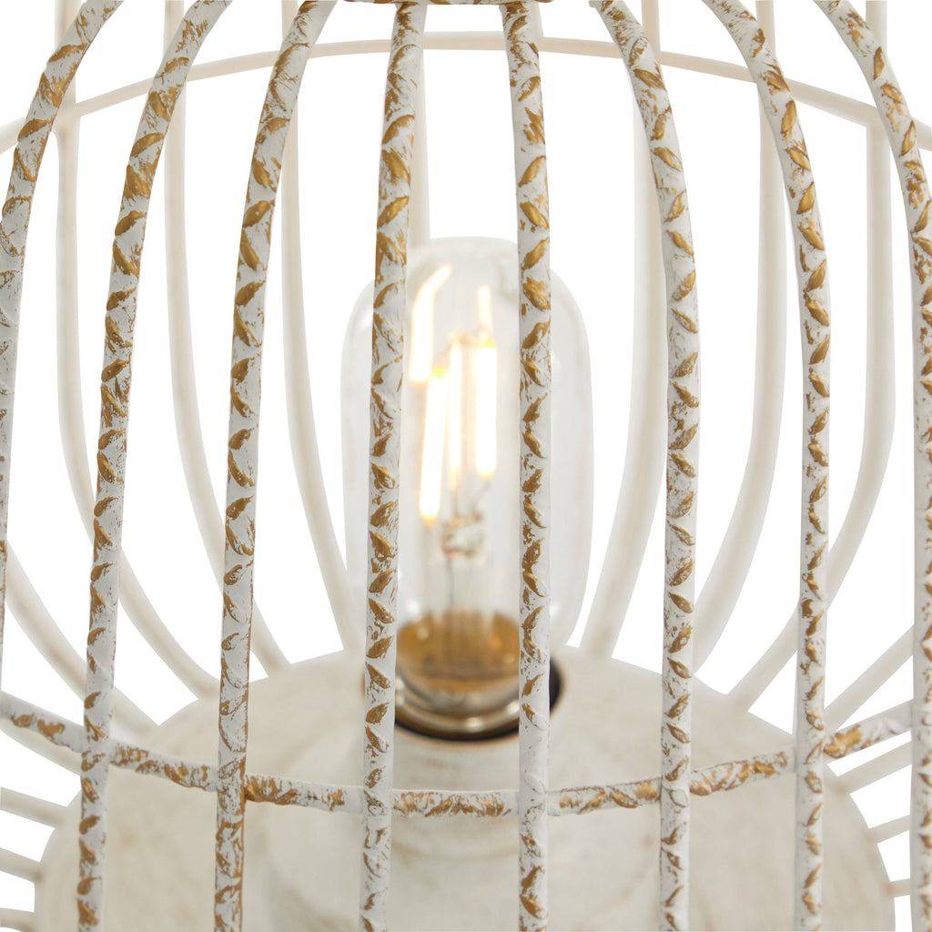 White Decorative Metal Lantern S6095