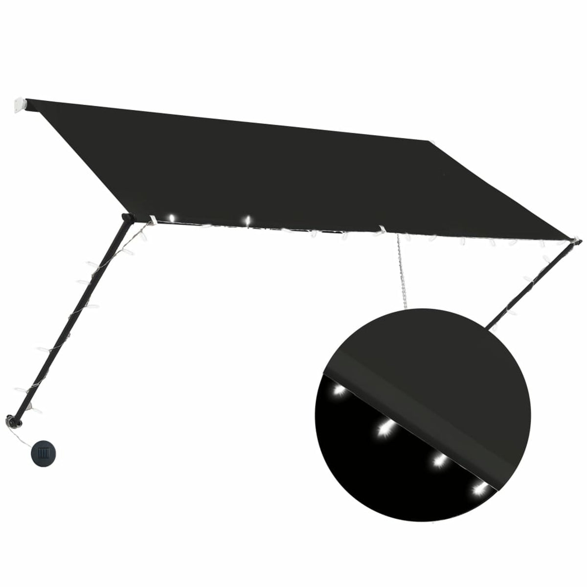 Retractable Awning 98.4"x59.1" Anthracite D350914