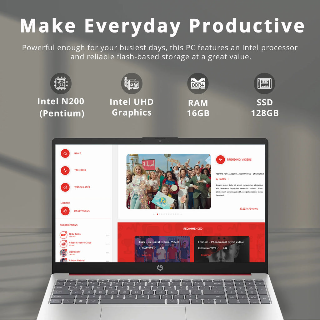 15.6 Laptop with Intel Pentium and 16GB RAM Z12551