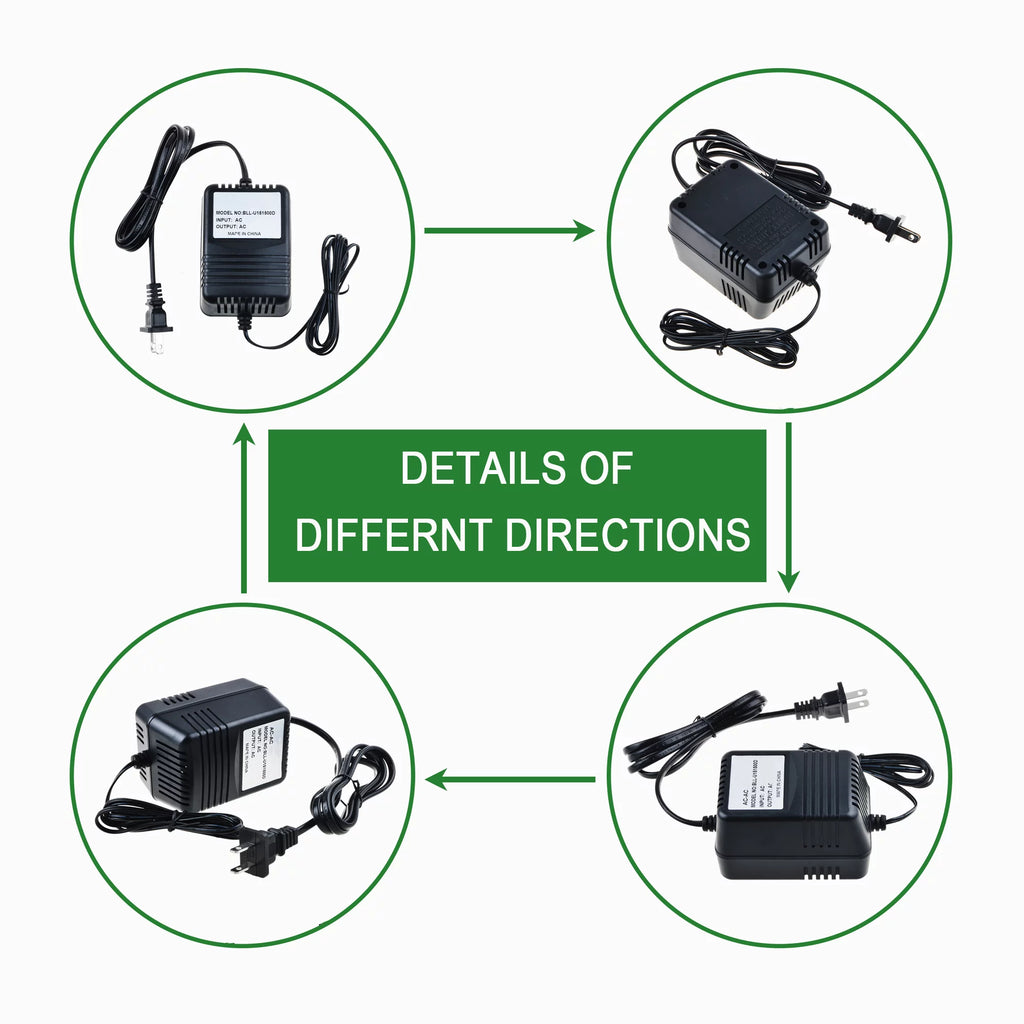 12V AC to AC Adapter Power Supply Cord Charger Y1975