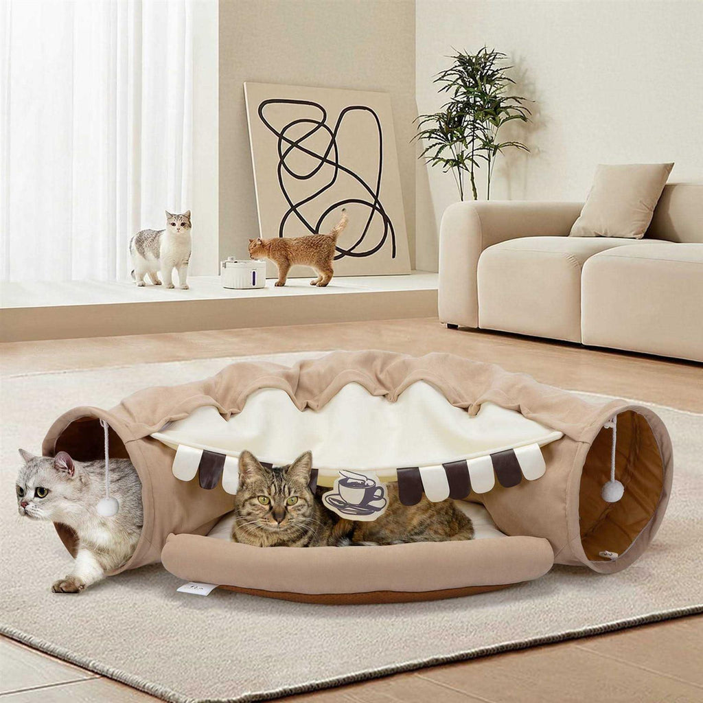 Cat Tunnel with Cat Bed Z363892