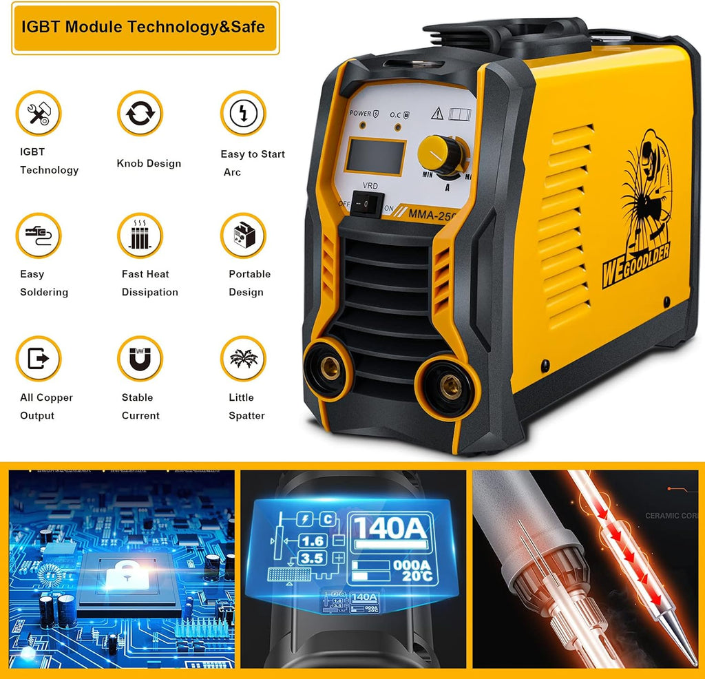 110V/220V 200Amp ARC Stick Welding Machine IGBT Dual Voltage Welder E47482