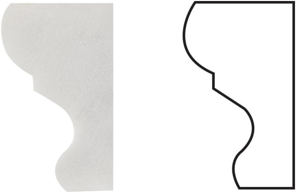 Carrara White Marble Crown Molding Trim, Honed G8901