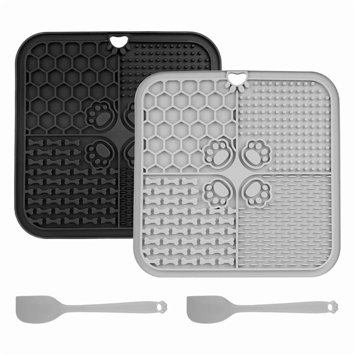 2 x Mats 2 x Scrapers Grey & Black G551
