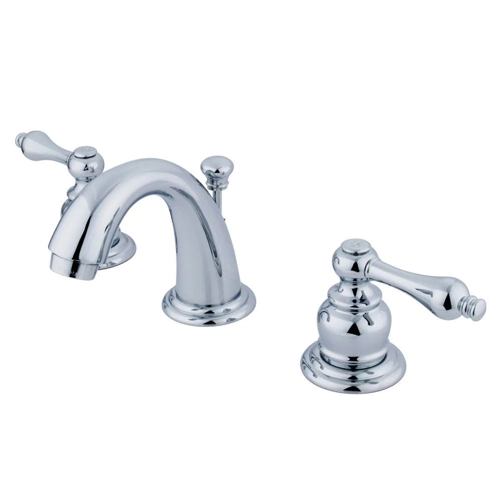 Chrome Two Handle Mini Widespread Lavatory Faucet with Retail Pop-Up C6734