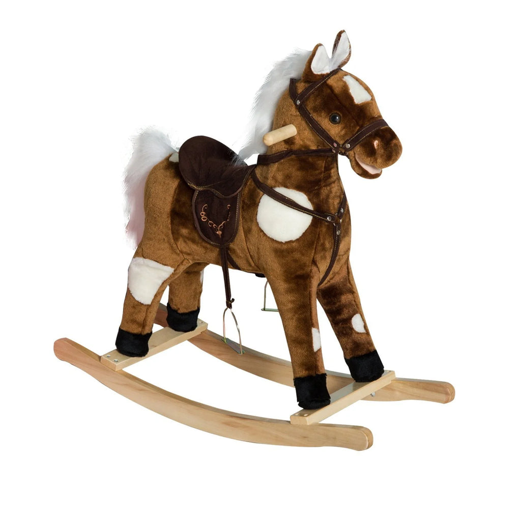 Plush Kids Ride On Rocking Horse Toy E348994