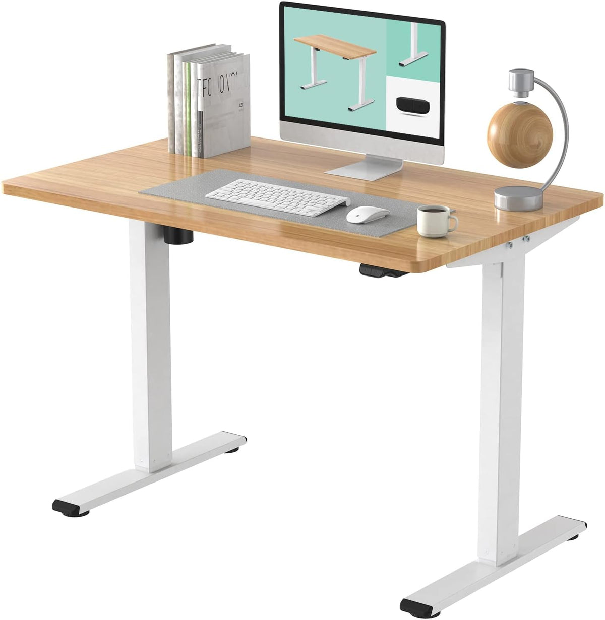 White Standing Desk 48 x 30 Inches Z995