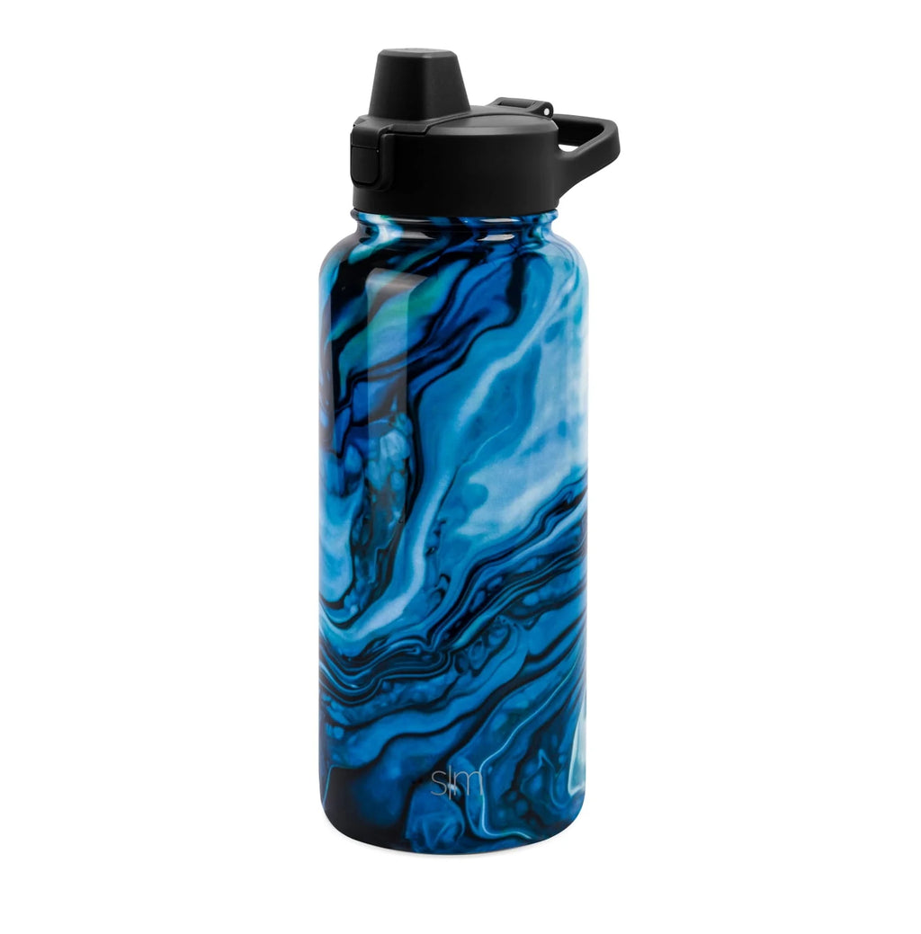 32 fl oz Stainless Steel Water Bottle with Straw Lid X625044