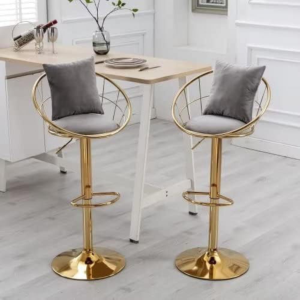 Purple Swivel Counter Height Stool with Back R6041