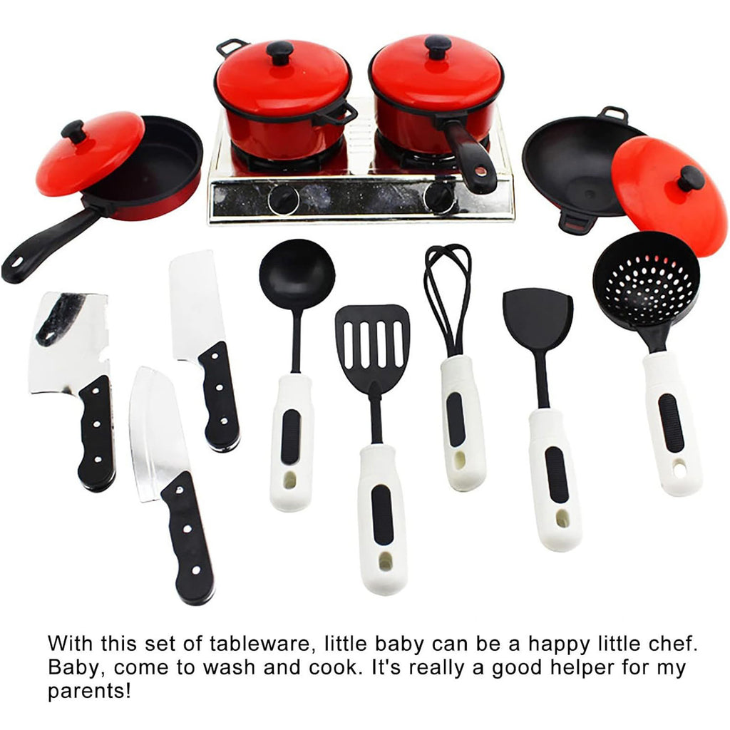 13 Piece Kitchen Toys Set with Pots and Pans R62535