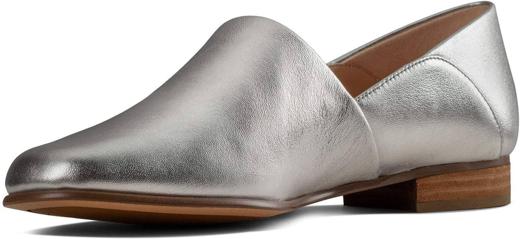 Silver Metallic Clarks Shoes L86240