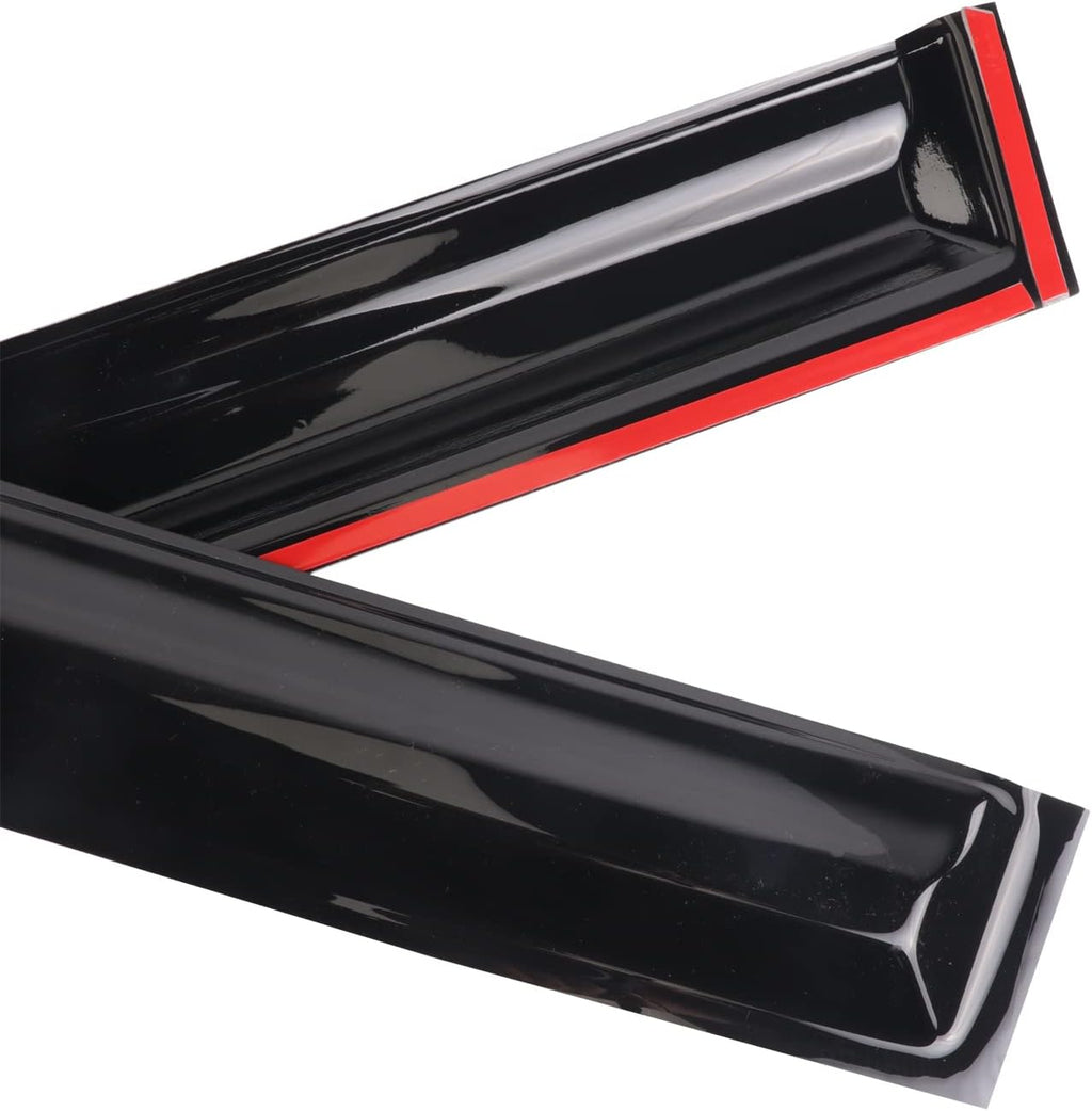 Smoke Window Deflectors Sun Rain Guard Vent Shade for Tacoma Double Cab W938565