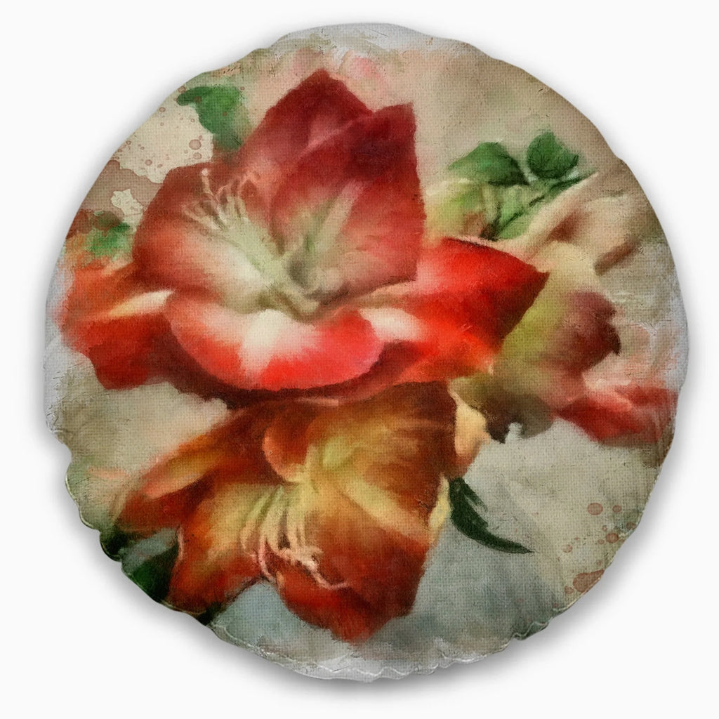 Floral Throw Pillow 16 in. x 16 in. J58541