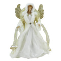 White and Gold Angel Christmas Tree Topper O9934