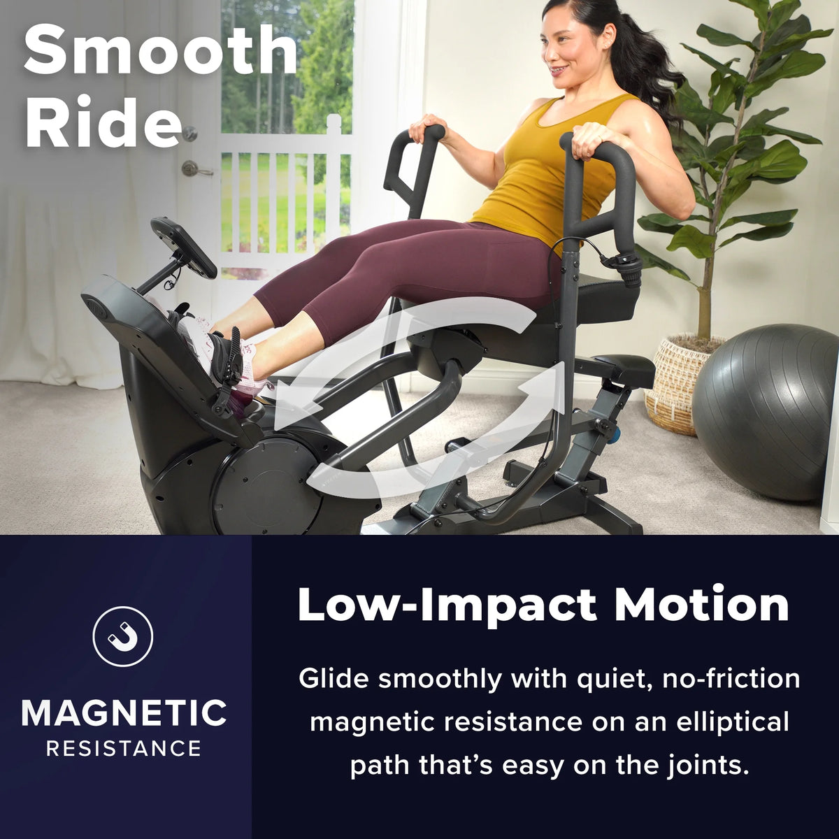 Elliptical Rower Resistance Workout Machine B99397