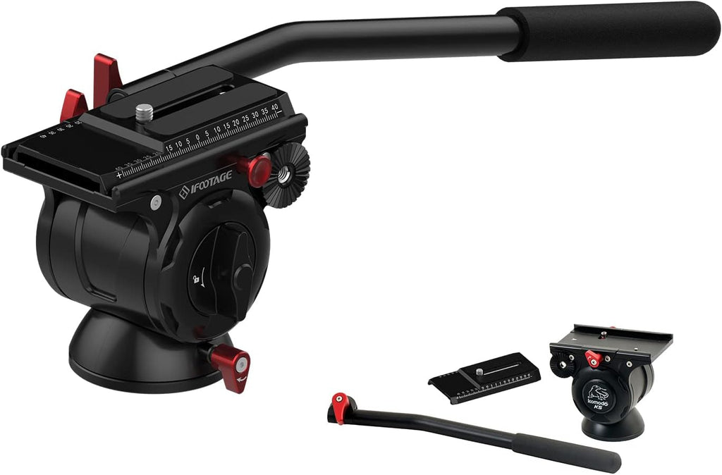 Komodo K5 Tripod Fluid Head with Quick Release Plate V797