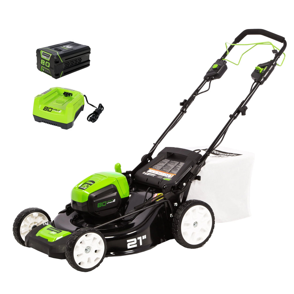80V 21 Self Propelled Mower 5Ah Battery & Charger J42644