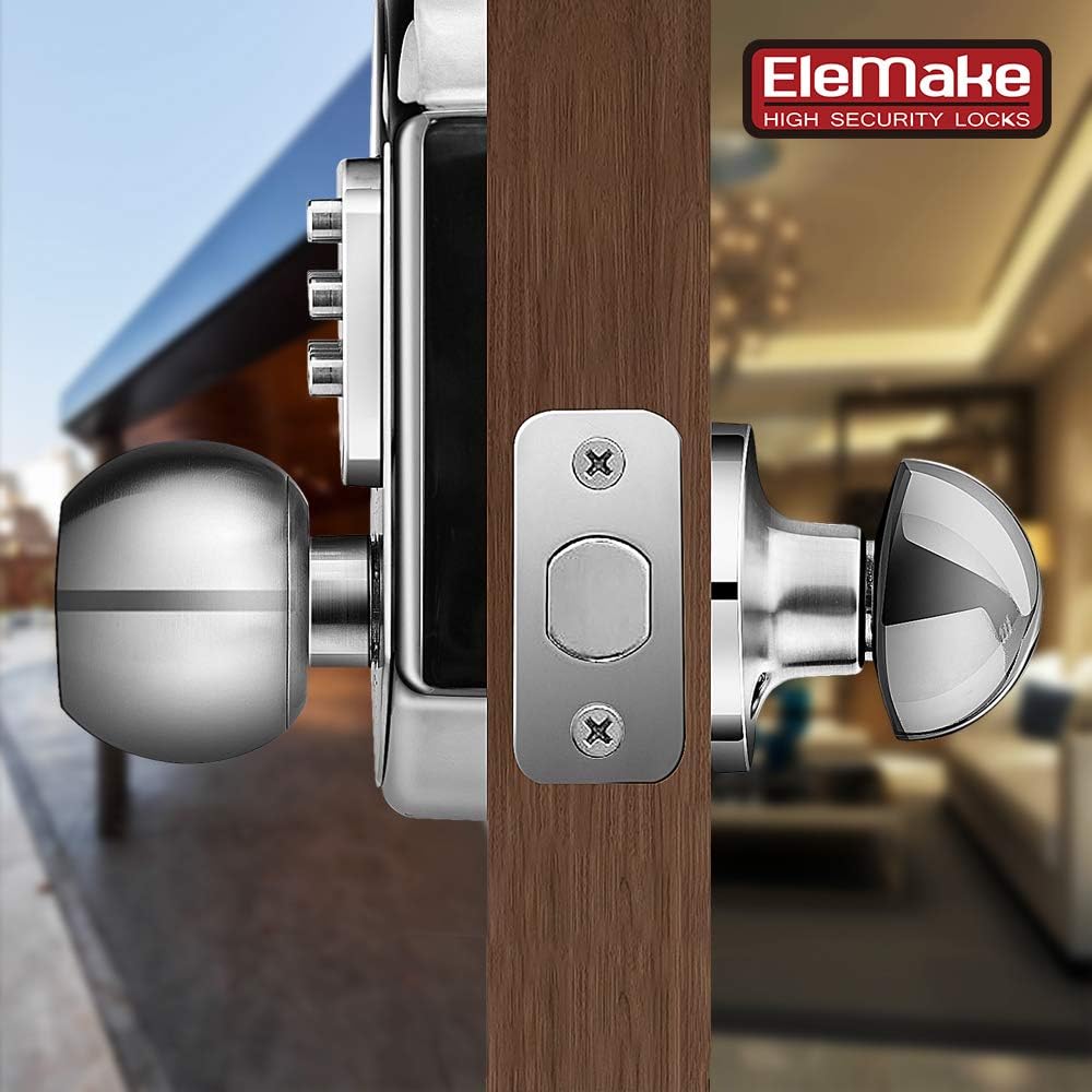 Keyless Entry Deadbolt Stainless Steel Digital Code Keypad Door Knob Weatherproof Pack of 2 L9812