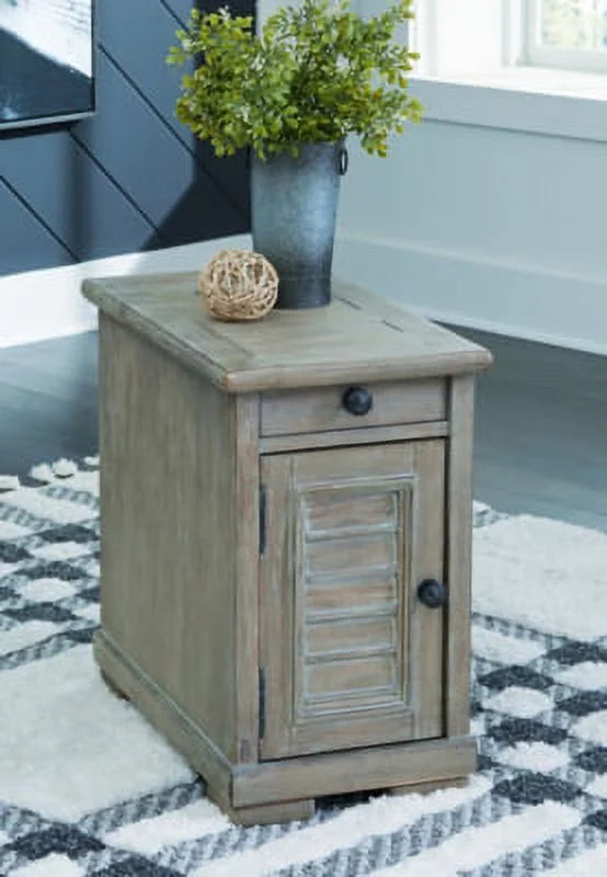 Bisque Chairside End Table G83709