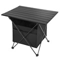 Portable Folding Aluminum Alloy Camping Table with Storage and Carry Bag P8188