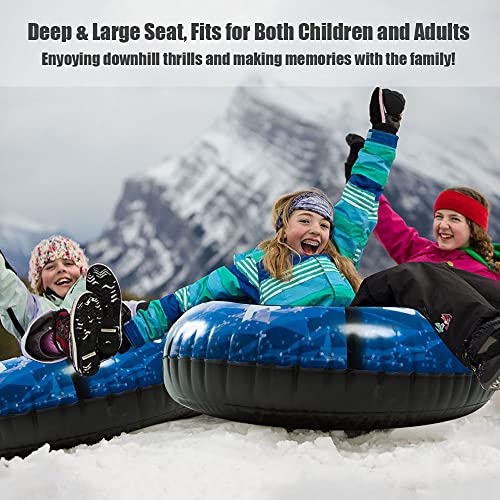 47 Inch Inflatable Snow Sled with Carrying Bag H6151