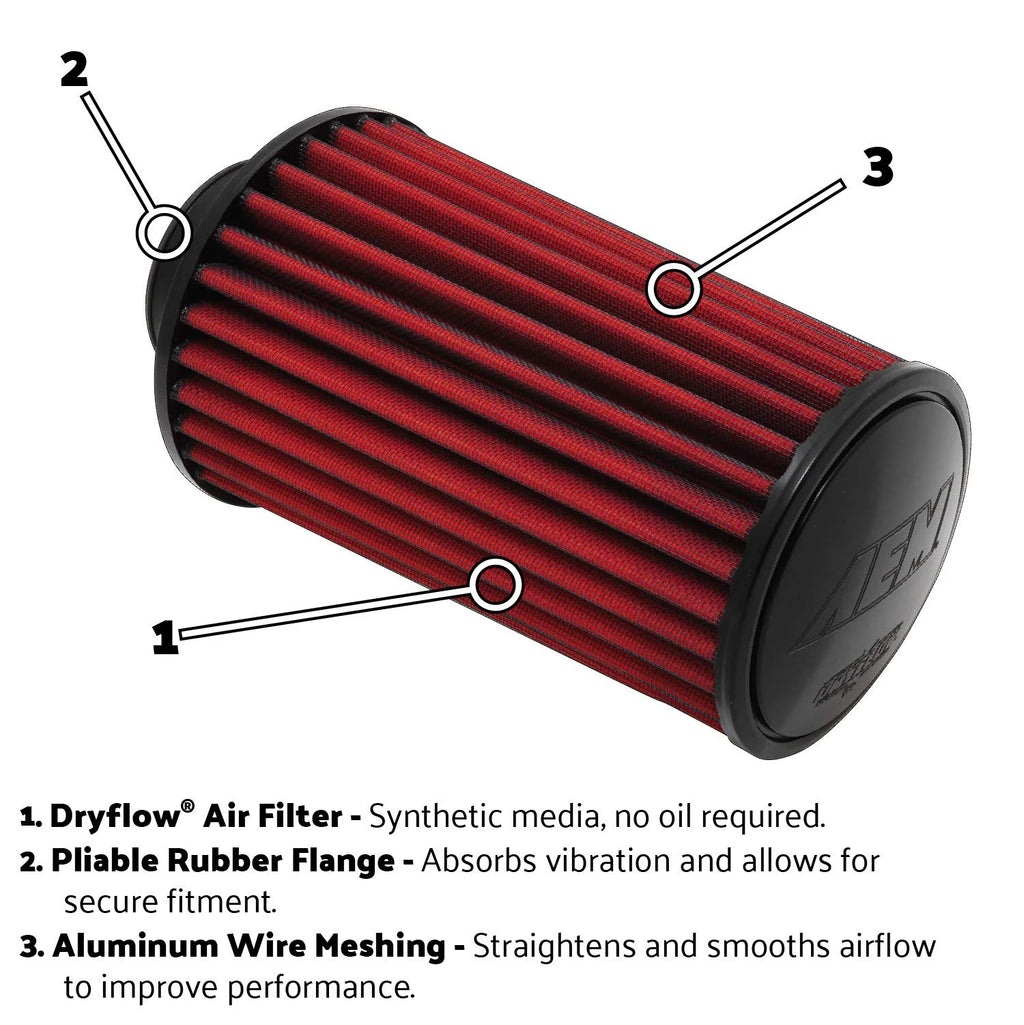Universal DryFlow Clamp-On Air Filter S810960