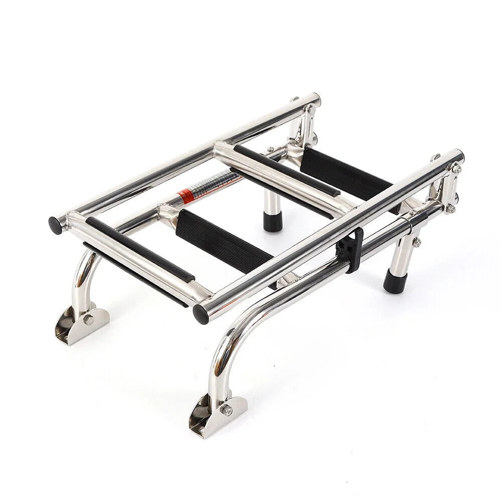 880mm 4-Step Stainless Pontoon Boat Dock Ladder X241