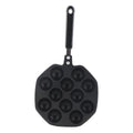 Black Non Stick Aluminum Aebleskiver Pan W711