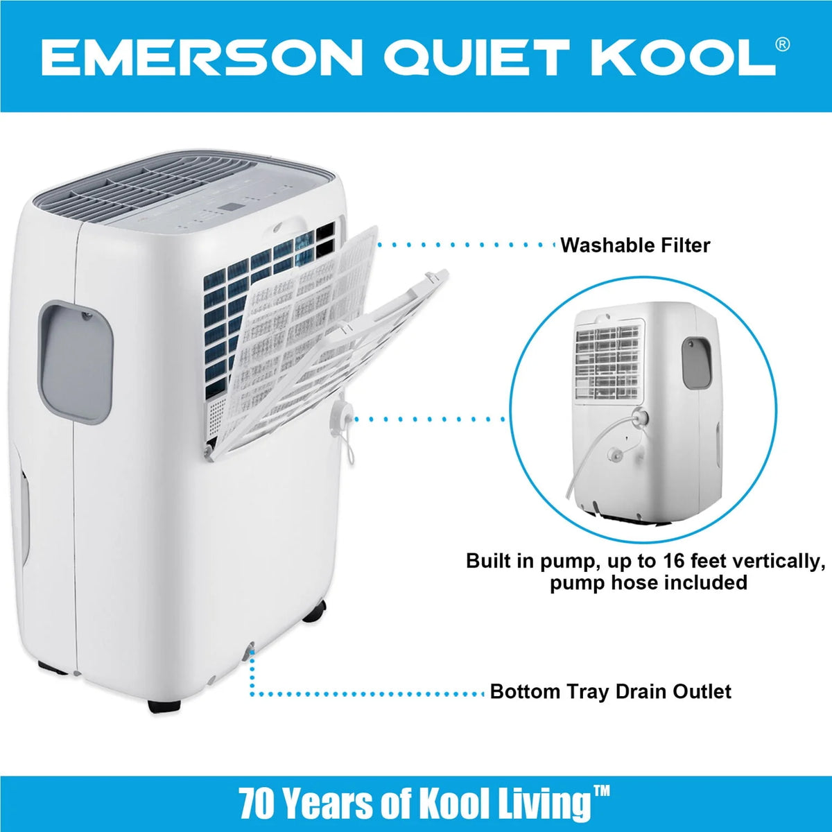 40 Pint Dehumidifier with Front-Access Collection Bucket & 24-Hour Timer Z93278